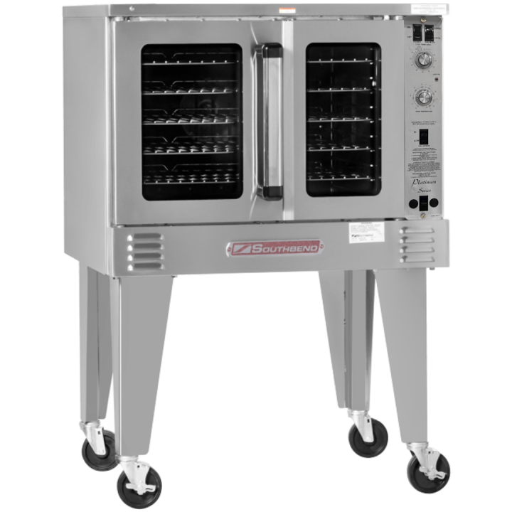 Platinum PRO Single Convection Oven, Gas 70,000 Total BTUs’S, Bakery Depth, Standard Controls, Dependent Doors – Natural Gas, 70000 Total BTUs